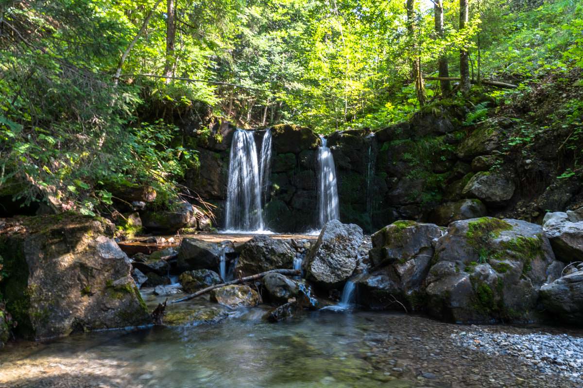 Wasserfall im Gaisalptobel im Allgäu