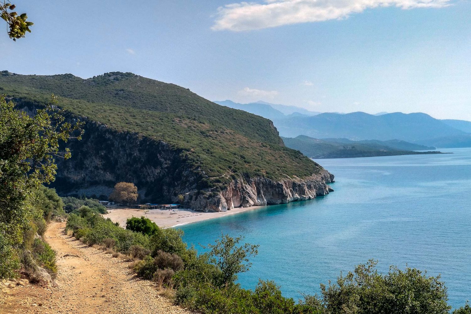 Unsere schönsten Fotos aus dem Albanien Urlaub: Bucht am Gjipe Beach