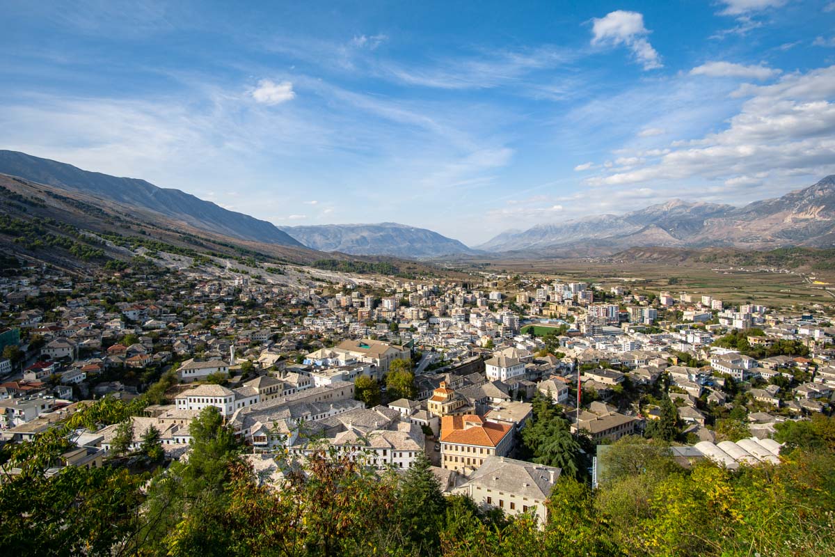 Gjirokastra von Oben (Albanien)