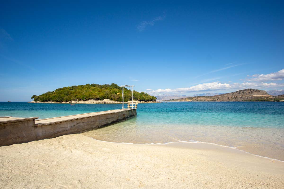 Paradiesstrand in Ksamil