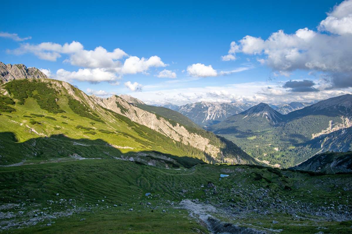 Kurz vor dem Schrecksee überquert man die Lahnerscharte