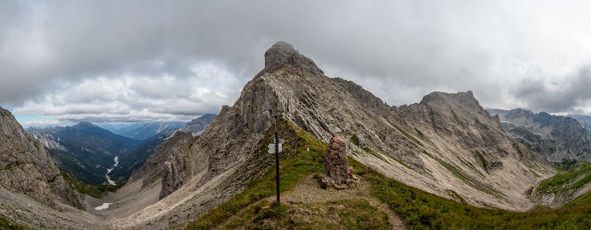 Die Bockkarscharte ist der höchste Punkt auf der Wanderung vom Prinz-Luitpold-Haus zum Schrecksee