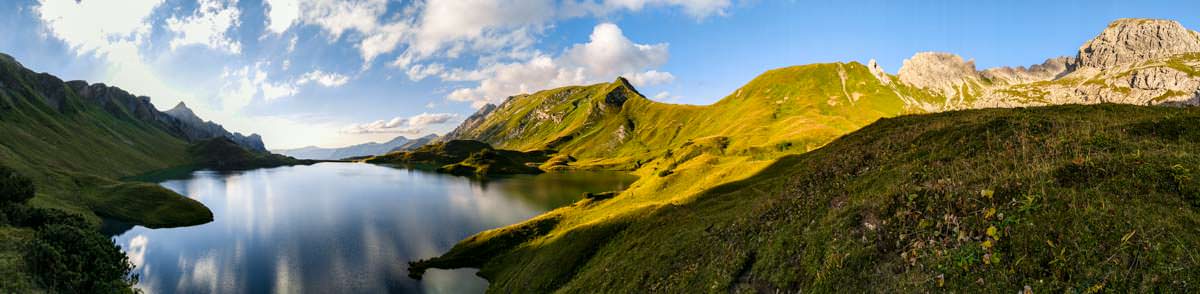 Panoramaaufnahme vom Schrecksee