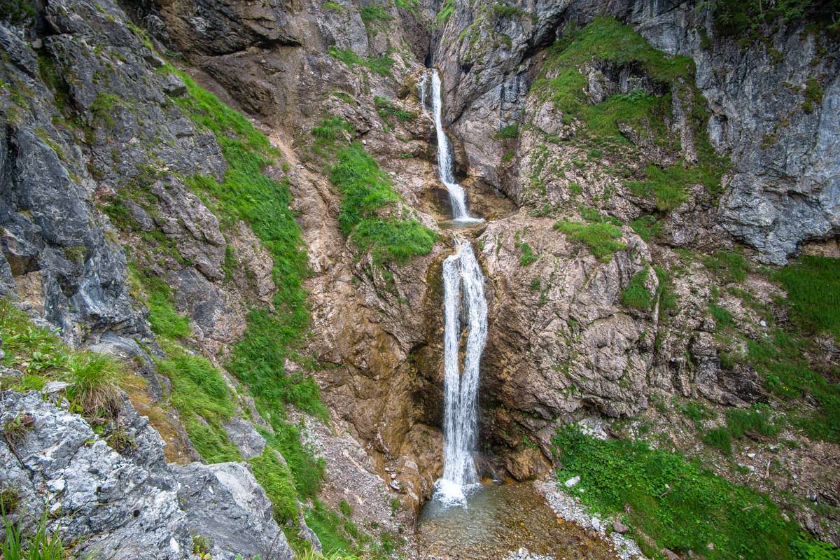 Die Wanderung zum Prinz-Luitpold-Haus ist geprägt von Wasserfällen