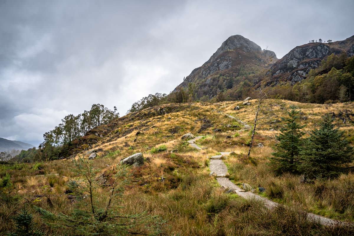 Der Wanderweg auf den Ben Aan in Schottland wurde erst vor Kurzem neu ausgebaut