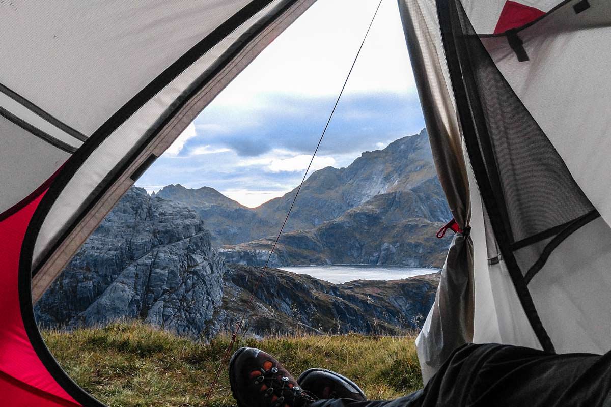 Zelten an der Munkebu Hut