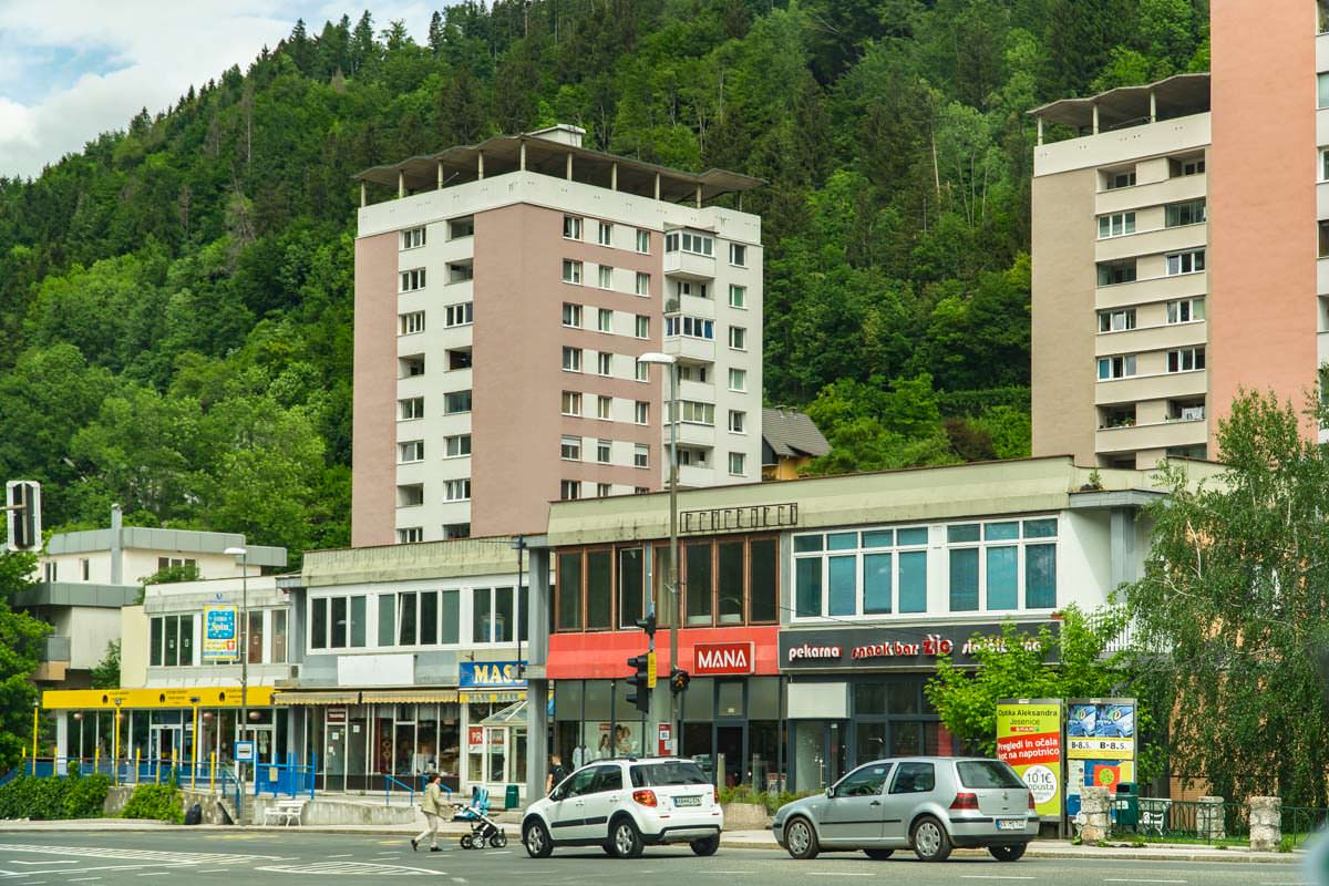 Auf der Anreise zum Nationalpark Triglav passieren wir die kleine Stadt Assling