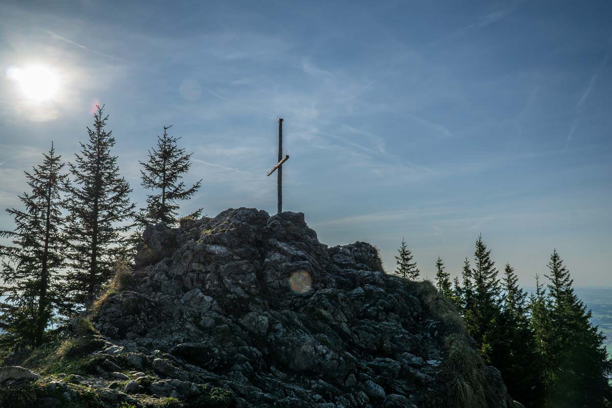 Das Gipfelkreuz auf dem Alpspitz