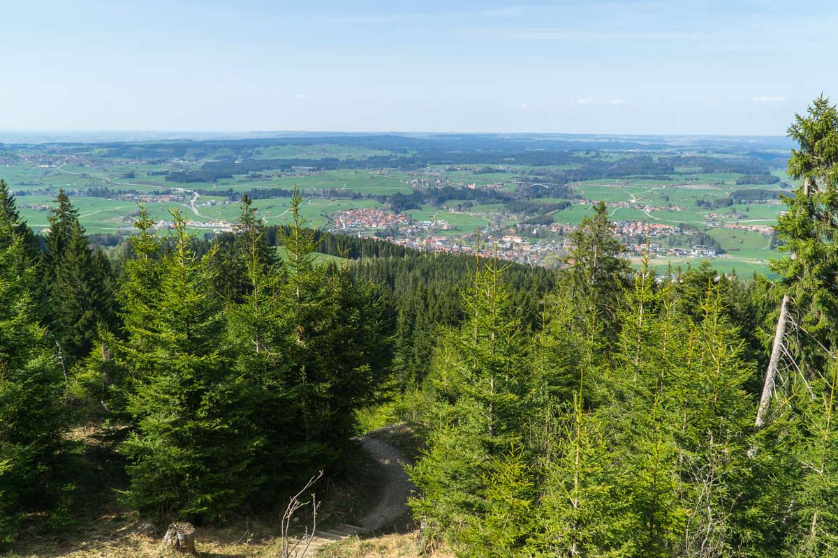 Von der Kappeler Alp hat man einen tollen Blick auf Nesselwang