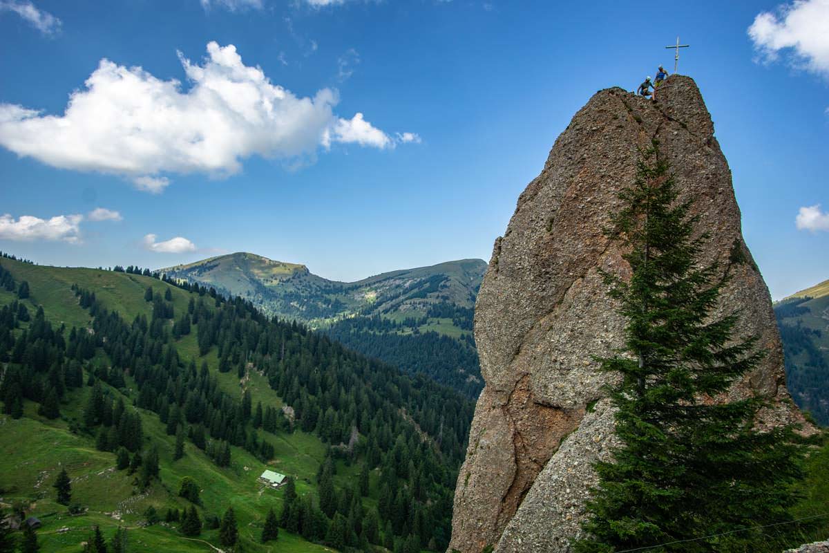 Die Siplinger Nadel ist ein bekannter Kletterfelsen