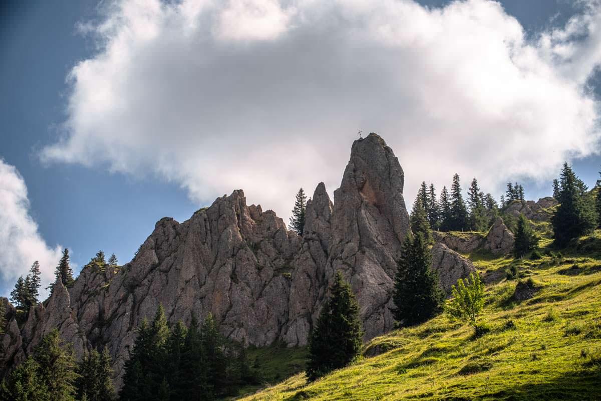 Die Siplinger Nadel besteht aus Nagelfluhgestein