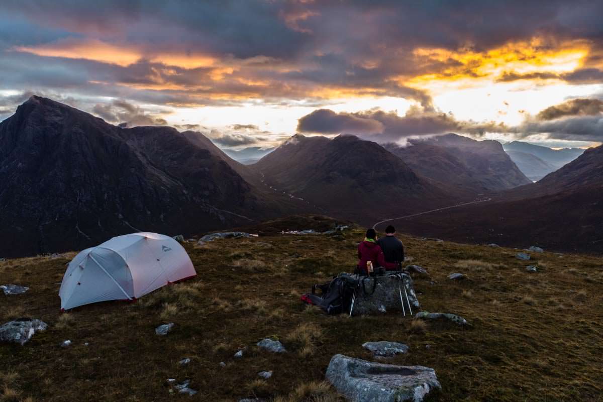 Wildcamping am Beinn a 'Chrùlaiste in Schottland