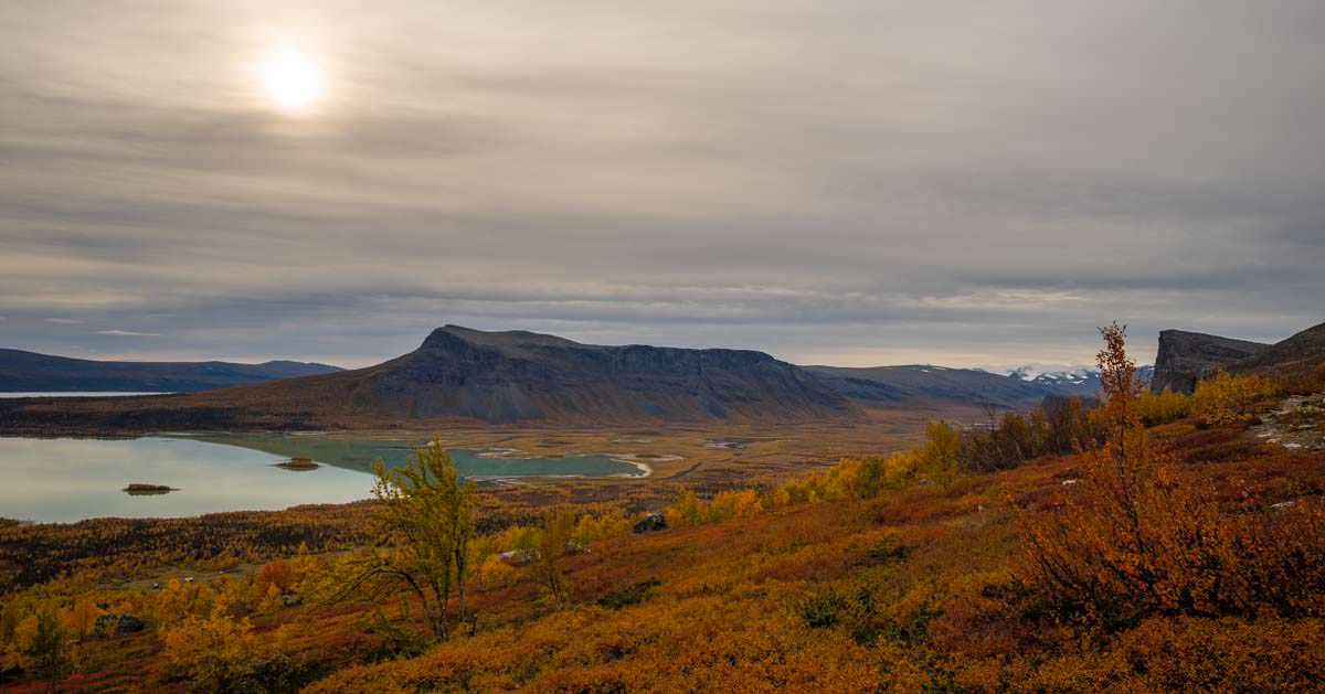 Panorama über das Rapadelta im Sarek Nationalpark