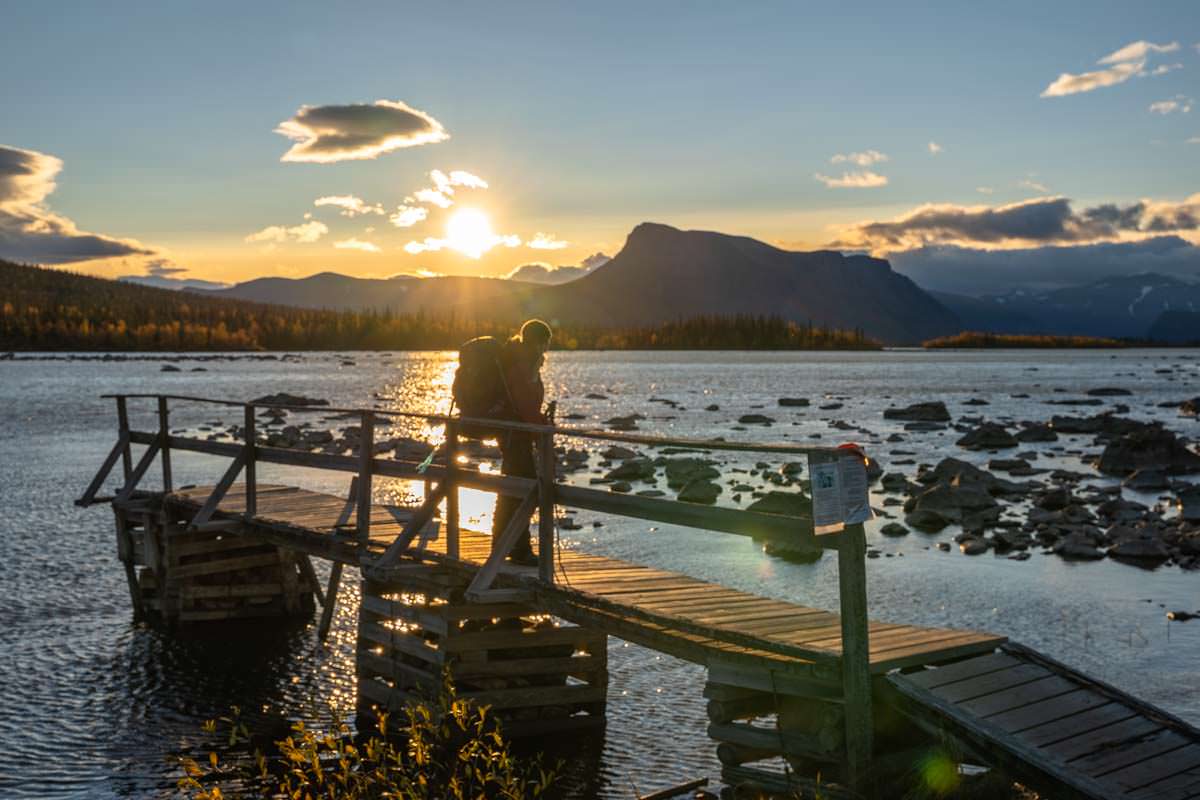 Bootsanleger Cykelstigen in Schwedisch-Lappland