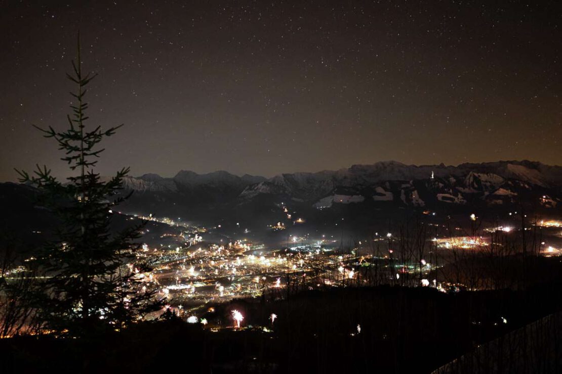 Silvester auf dem Mittagberg im Allgäu