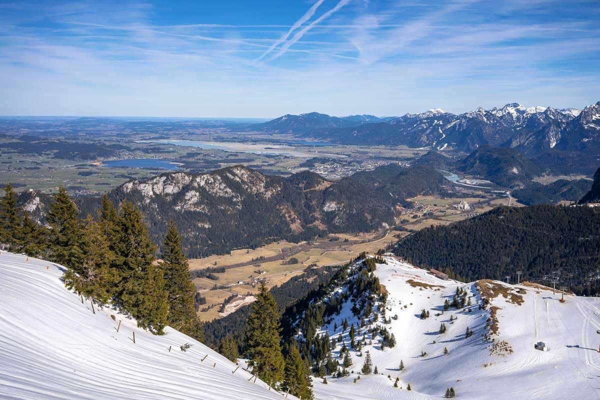 Zum Rodeln kann man auch mit der Breitenbergbahn ab Pfronten hochfahren