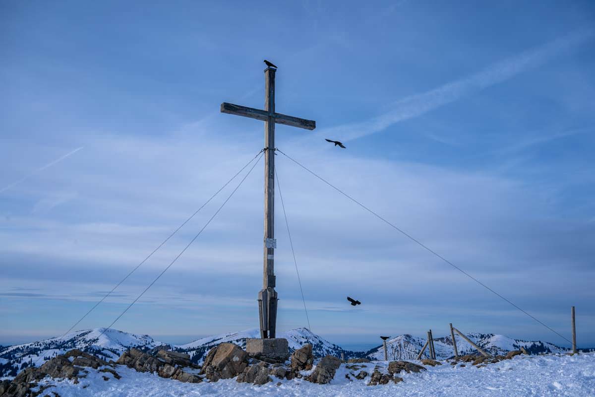 Gipfelkreuz vom Riedberger Horn