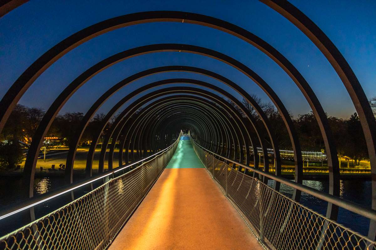 Slinky Springs to Fame Brücke ist eine beliebte Fotolocation in Oberhausen