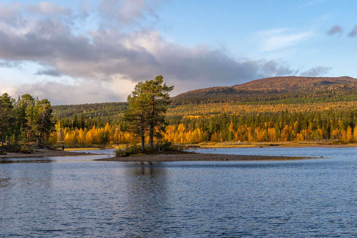 Insel im Saggat bei Årrenjarka