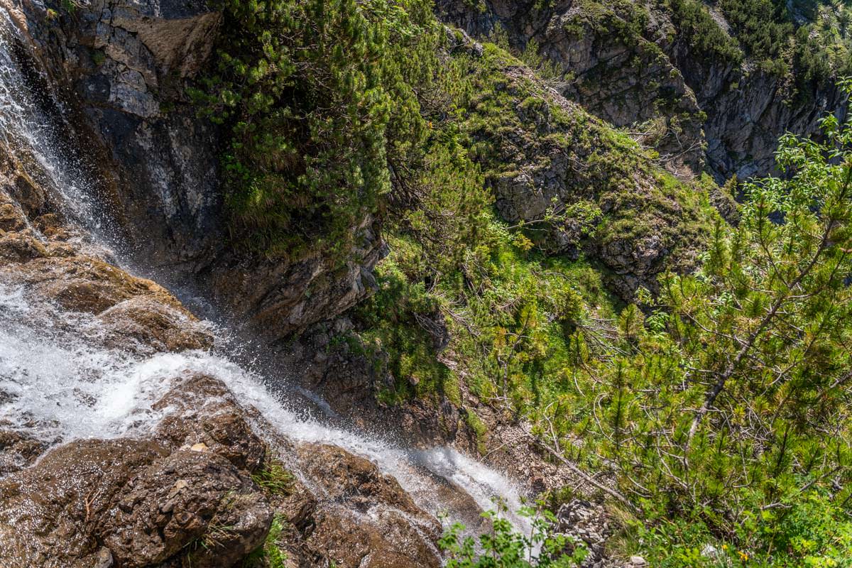 Wasserfall am Unteren Gaisalpsee