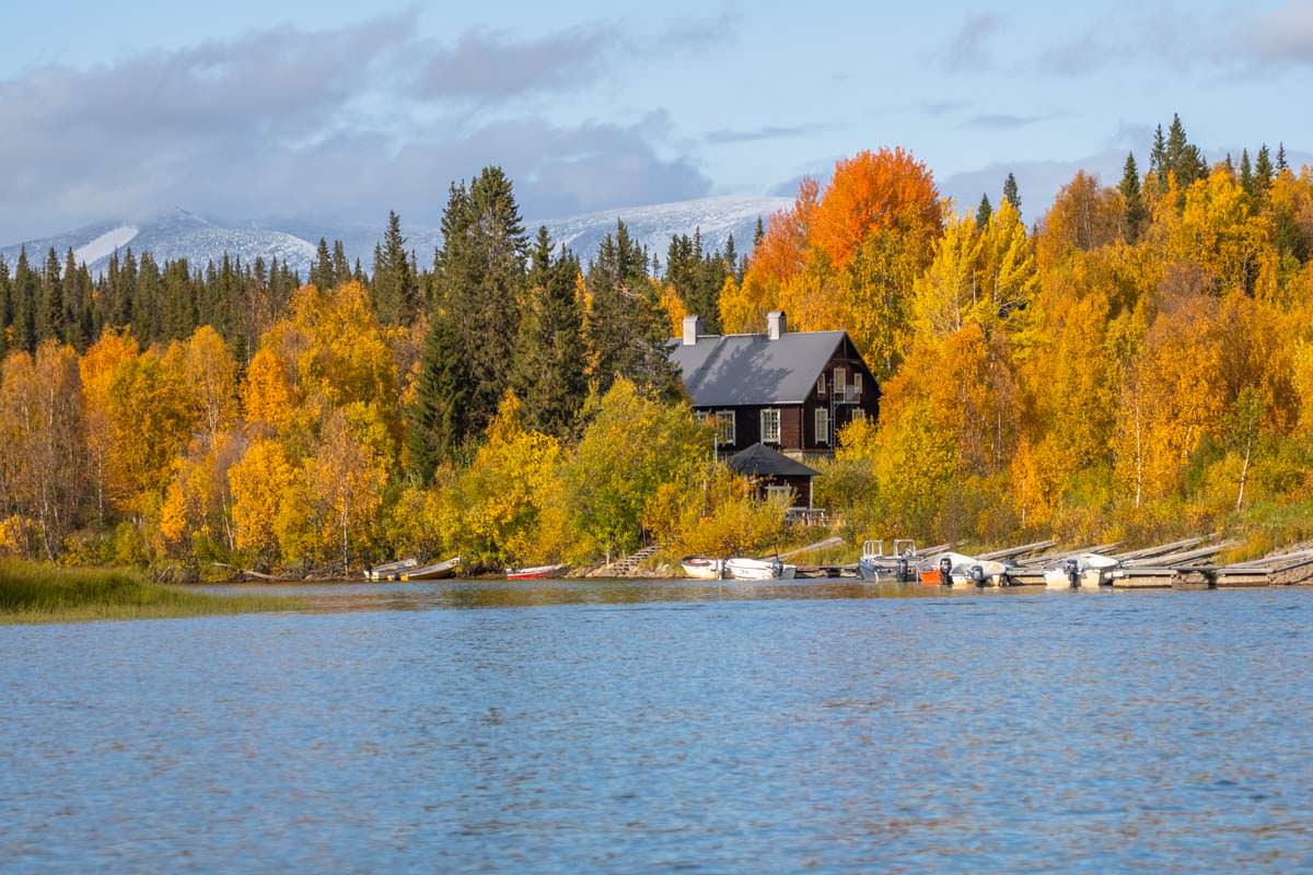 Bootsanlegesteg in Kvikkjokk