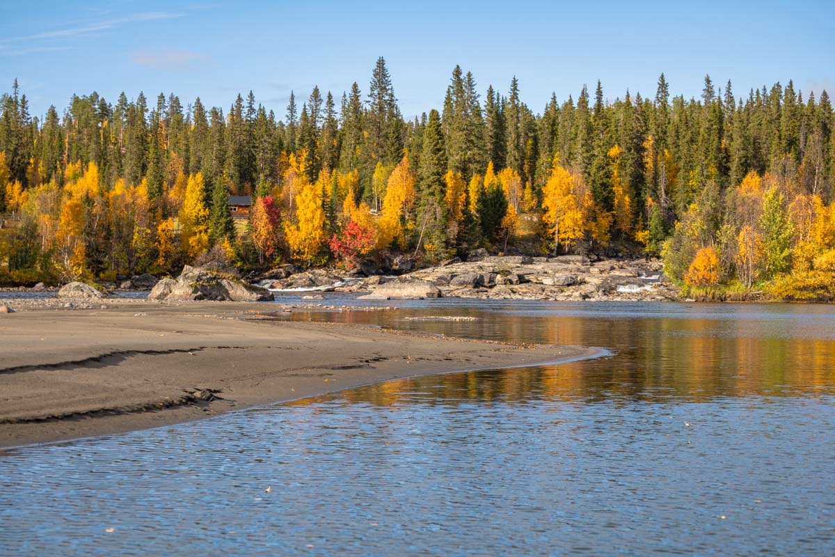 Das Kamajokk Delta bei Kvikkjokk