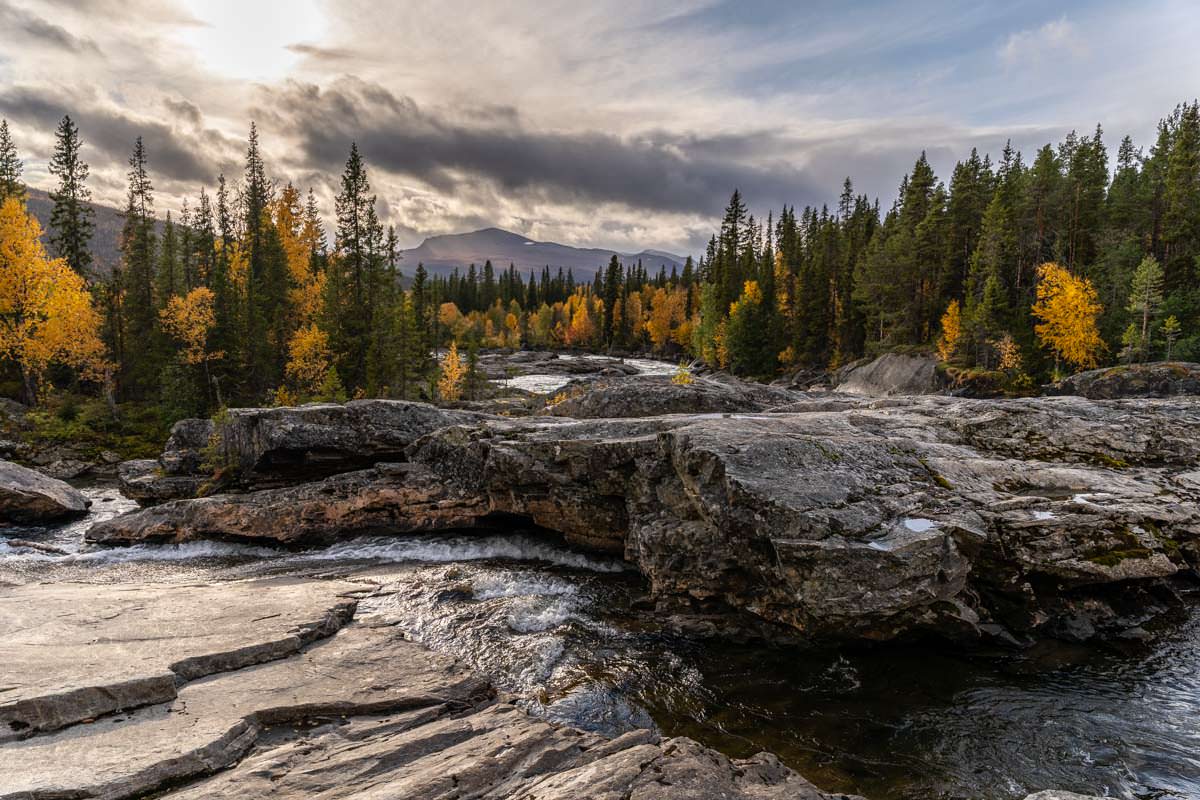 Der wilde Kamajokk in Schwedisch Lappland